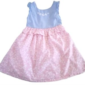 Penelope Mack Sundress Blue|Pink Floral Baby Girls 24 Months